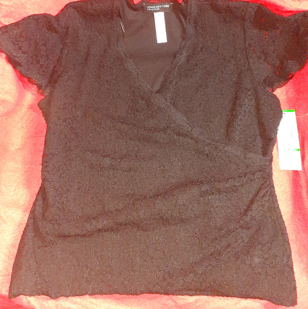 Jones New York Lace Blouse